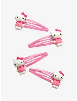 HUNIVERS Hello Kitty Classic Pink Hair Clip Set