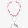 HUNIVERS Hello Kitty Bling Pendant Chunky Chain Necklace -transcendentactive shop 18257517 hi
