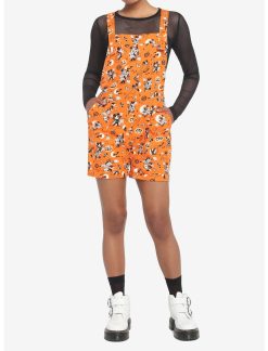 HUNIVERS Her Universe Disney Halloween Vintage Icons Soft Shortalls -transcendentactive shop 18385884 av1