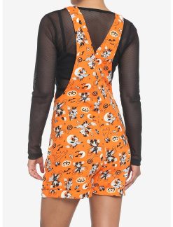 HUNIVERS Her Universe Disney Halloween Vintage Icons Soft Shortalls -transcendentactive shop 18385884 av2