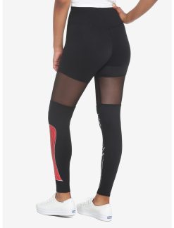 HUNIVERS The Nightmare Before Christmas Jack & Sally Mesh Leggings -transcendentactive shop 18386012 av1