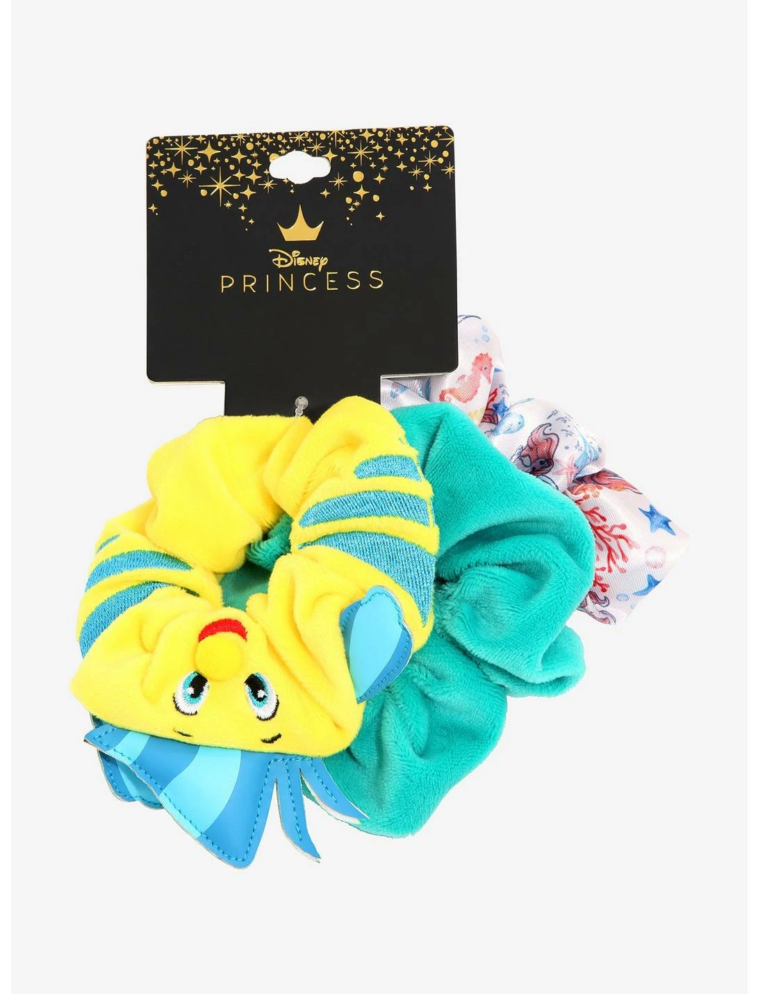 HUNIVERS Disney The Little Mermaid Flounder Figural Scrunchie Set 4 HUNIVERS Disney The Little Mermaid Flounder Figural Scrunchie Set - Image 2