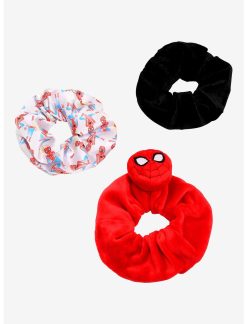 Bioworld Marvel Spider-Man Character Scrunchie Set
