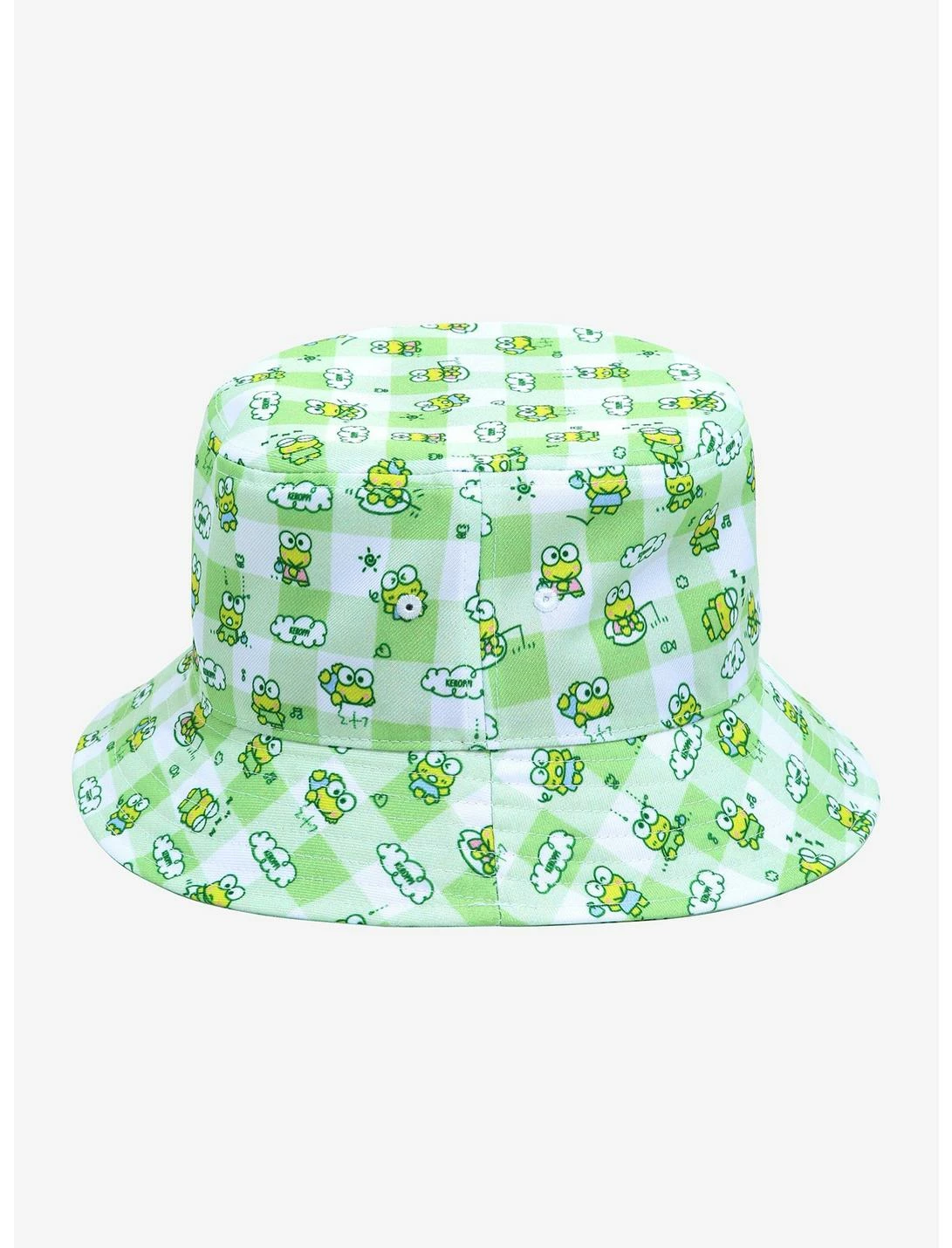 Bioworld Keroppi Gingham Bucket Hat 4 Bioworld Keroppi Gingham Bucket Hat - Image 2