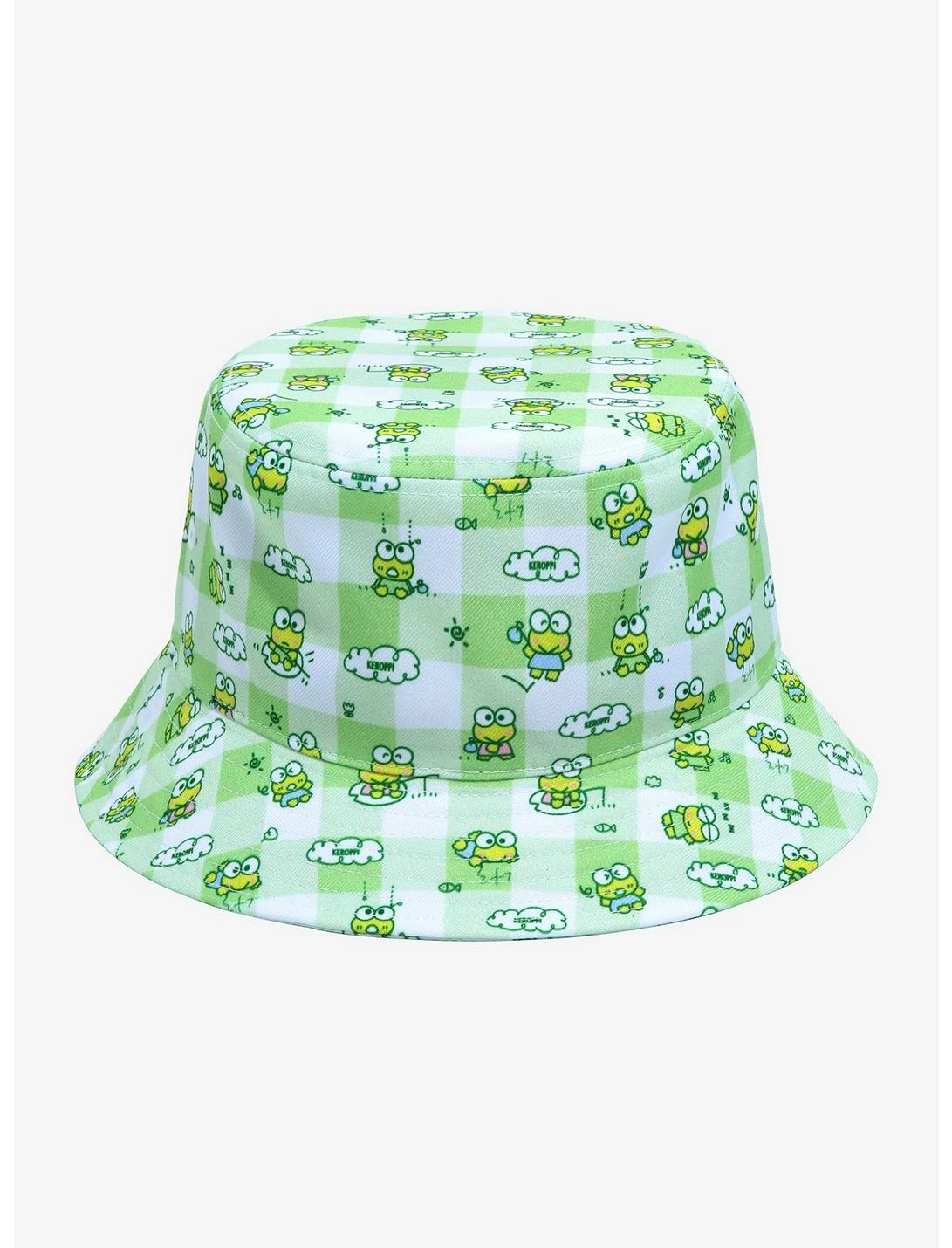 Bioworld Keroppi Gingham Bucket Hat 5 Bioworld Keroppi Gingham Bucket Hat - Image 3
