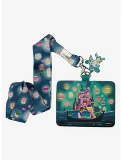 LNGEFLY Loungefly Disney Tangled Lanterns Lanyard With Cardholder