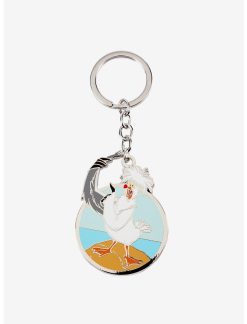 LNGEFLY Loungefly Disney The Little Mermaid Scuttle Enamel Key Chain