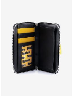 LNGEFLY Loungefly NFL Pittsburgh Steelers Zipper Wallet -transcendentactive shop 18419930 av2