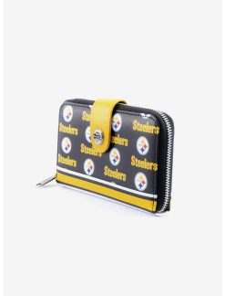 LNGEFLY Loungefly NFL Pittsburgh Steelers Zipper Wallet -transcendentactive shop 18419930 av3