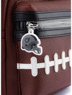 LNGEFLY Loungefly NFL Las Vegas Raiders Logo Football Mini Backpack -transcendentactive shop 18419932 av3