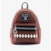 LNGEFLY Loungefly NFL Las Vegas Raiders Logo Football Mini Backpack -transcendentactive shop 18419932 hi