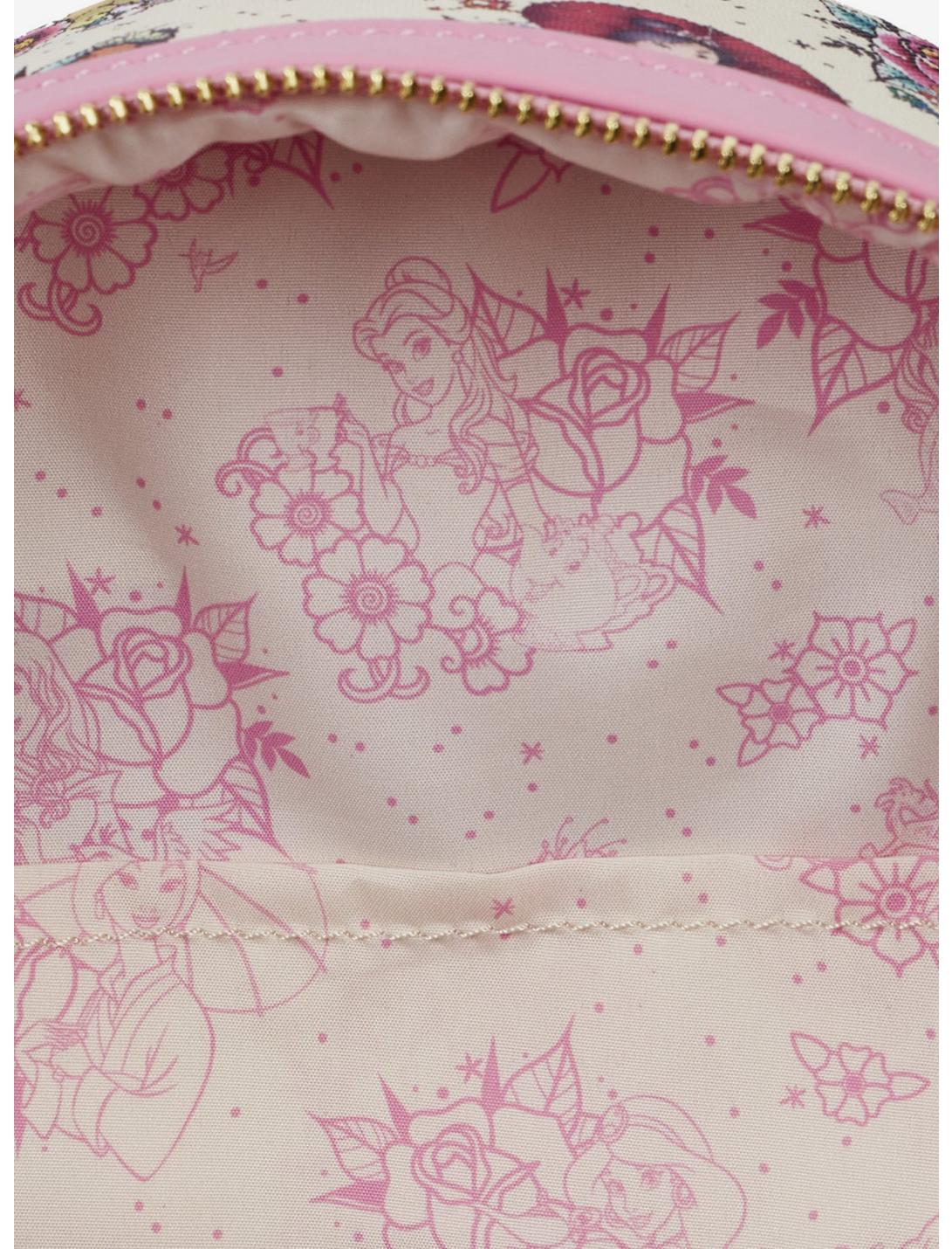 Loungefly Disney Princess Tattoo Mini Backpack LNGEFLY Loungefly Disney Princess Tattoo Mini Backpack -transcendentactive shop 18419960 av2