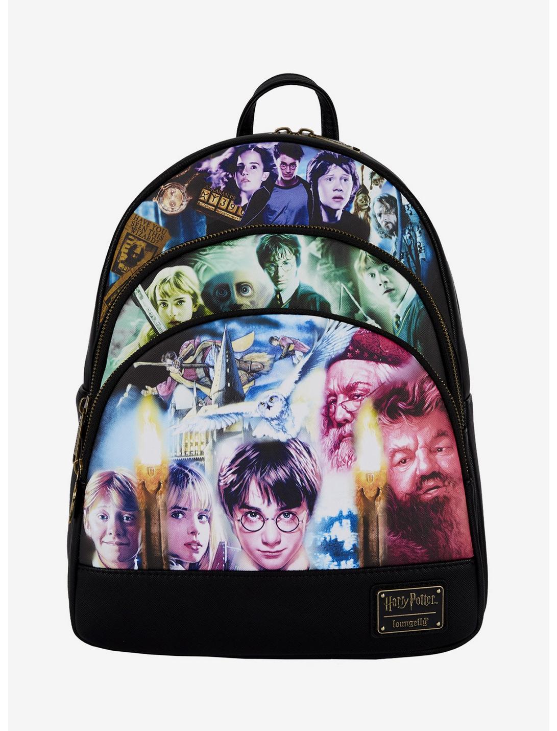 Loungefly Harry Potter Trilogy Triple Pocket Mini Backpack LNGEFLY Loungefly Harry Potter Trilogy Triple Pocket Mini Backpack -transcendentactive shop 18419995 hi