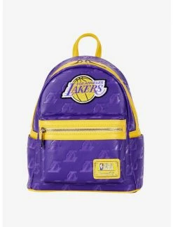 LNGEFLY Loungefly NBA LA Lakers Logo Mini Backpack