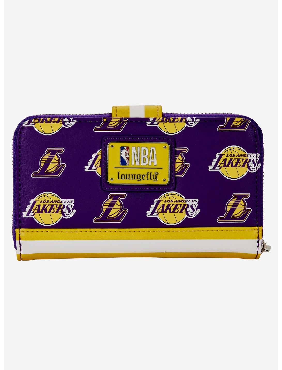 Loungefly Lakers Logo Zipper Wallet LNGEFLY Loungefly Lakers Logo Zipper Wallet -transcendentactive shop 18420009 av1