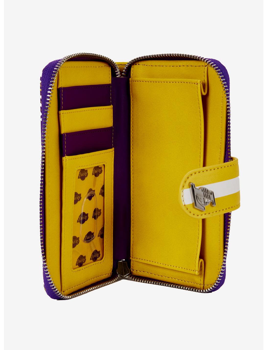 Loungefly Lakers Logo Zipper Wallet LNGEFLY Loungefly Lakers Logo Zipper Wallet -transcendentactive shop 18420009 av2