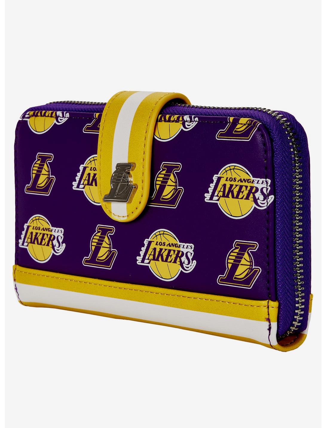 Loungefly Lakers Logo Zipper Wallet LNGEFLY Loungefly Lakers Logo Zipper Wallet -transcendentactive shop 18420009 av3