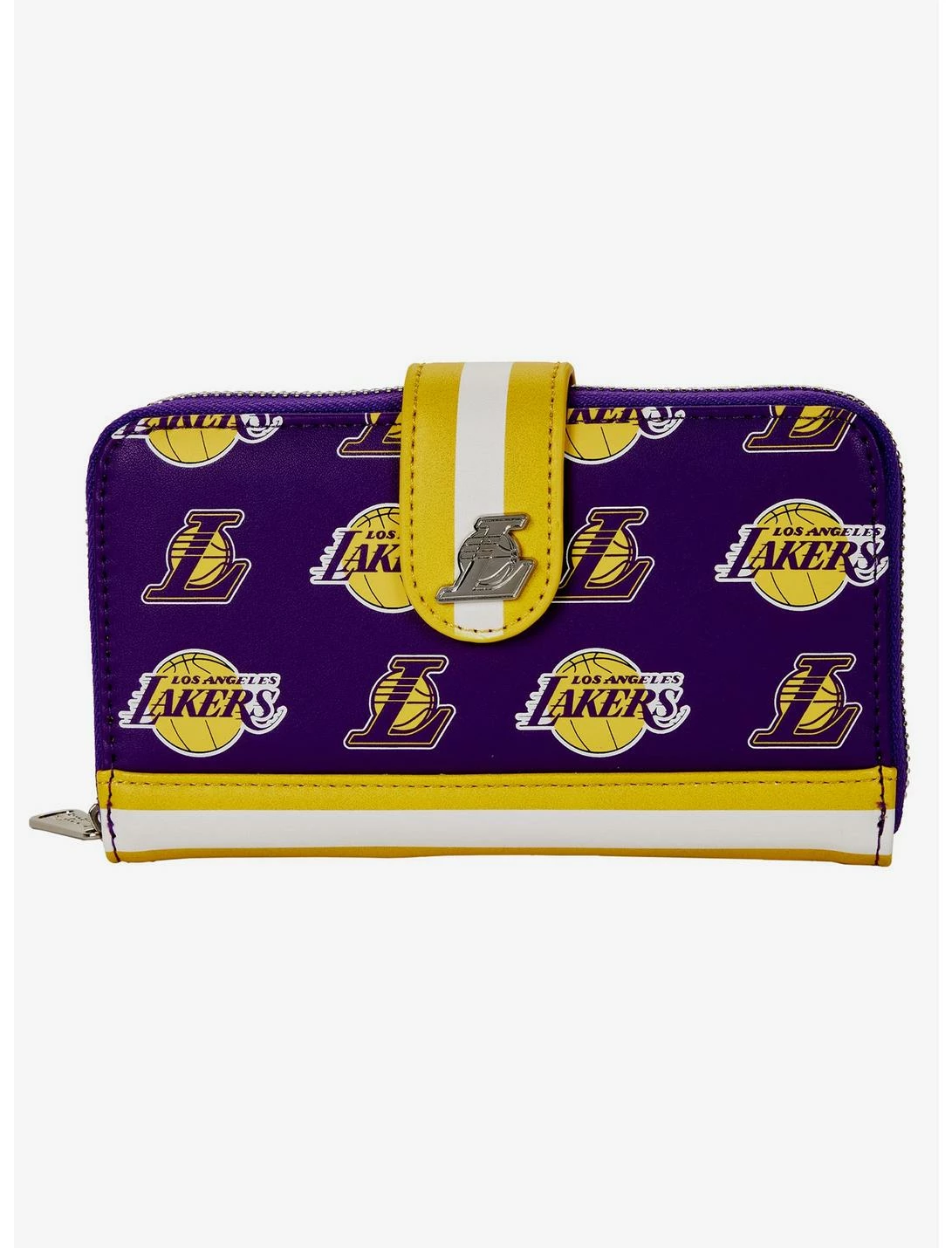 LNGEFLY Loungefly Lakers Logo Zipper Wallet 3 LNGEFLY Loungefly Lakers Logo Zipper Wallet