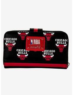 LNGEFLY Loungefly NBA Chicago Bulls Logo Zipper Wallet -transcendentactive shop 18420015 av1