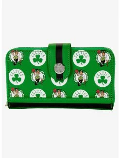 LNGEFLY Loungefly NBA Boston Celtics Logo Zipper Wallet