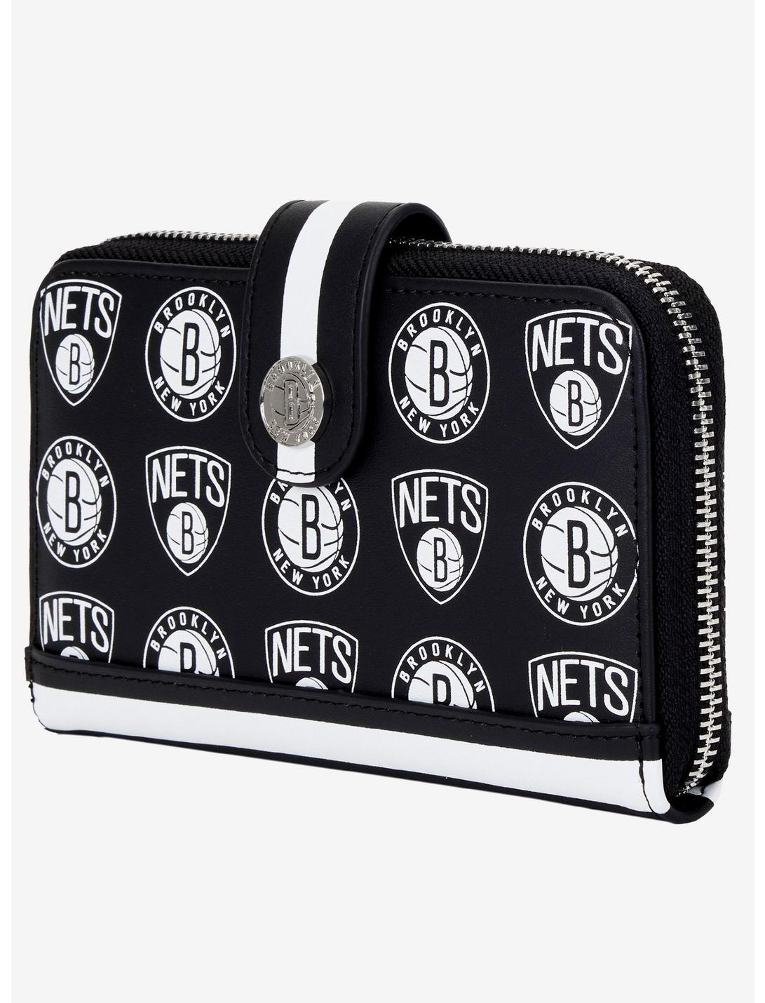 Loungefly NBA Brooklyn Nets Logo Zipper Wallet LNGEFLY Loungefly NBA Brooklyn Nets Logo Zipper Wallet -transcendentactive shop 18420027 av3