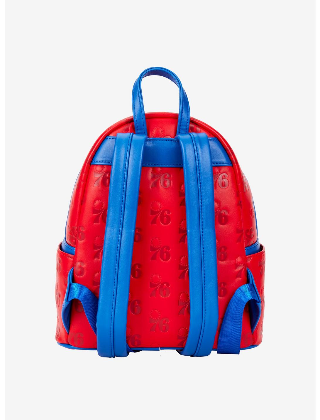 LNGEFLY Loungefly NBA Philadelphia 76ers Logo Mini Backpack 4 LNGEFLY Loungefly NBA Philadelphia 76ers Logo Mini Backpack - Image 2