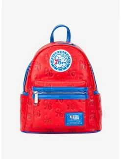LNGEFLY Loungefly NBA Philadelphia 76ers Logo Mini Backpack