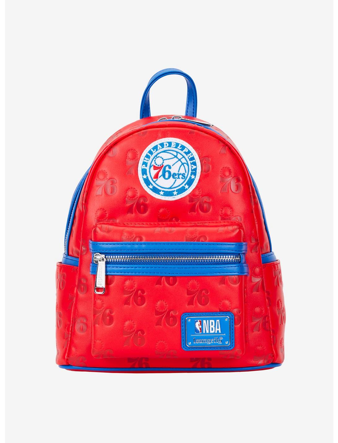 LNGEFLY Loungefly NBA Philadelphia 76ers Logo Mini Backpack 3 LNGEFLY Loungefly NBA Philadelphia 76ers Logo Mini Backpack