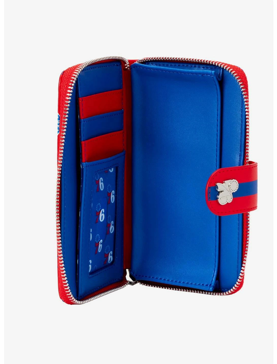 LNGEFLY Loungefly NBA Philadelphia 76ers Logo Zipper Wallet 5 LNGEFLY Loungefly NBA Philadelphia 76ers Logo Zipper Wallet - Image 3