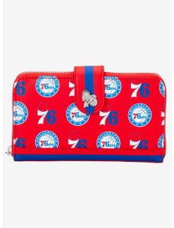 LNGEFLY Loungefly NBA Philadelphia 76ers Logo Zipper Wallet