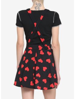 HUNIVERS Red Hearts Black Suspender Skirt 4 HUNIVERS Red Hearts Black Suspender Skirt -transcendentactive shop 18532026 av2