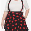 HUNIVERS Red Hearts Black Suspender Skirt Plus Size -transcendentactive shop 18532234 hi