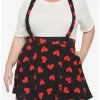 HUNIVERS Red Hearts Black Suspender Skirt Plus Size -transcendentactive shop 18532234 hi