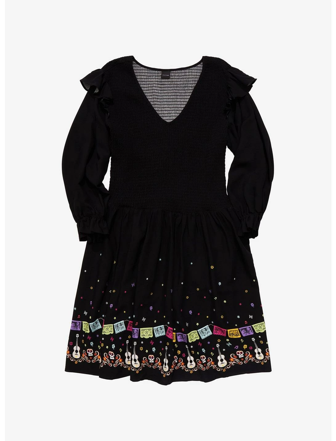 HUNIVERS Disney Pixar Coco Guitars & Icons Dress Plus Size 3 HUNIVERS Disney Pixar Coco Guitars & Icons Dress Plus Size
