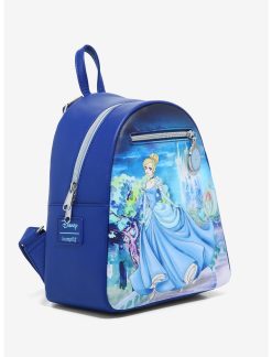 LOUNGFLY Loungefly Disney Cinderella Illustration Castle Steps Mini Backpack -transcendentactive shop 18537047 av1