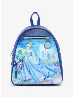 LOUNGFLY Loungefly Disney Cinderella Illustration Castle Steps Mini Backpack