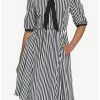 HUNIVERS Black & White Stripe Bow Retro Dress 1 HUNIVERS Black & White Stripe Bow Retro Dress -transcendentactive shop 18568411 hi