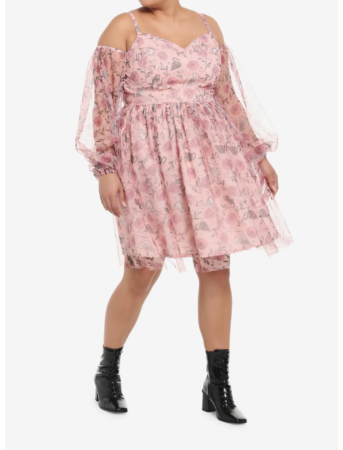 The School For Good And Evil Evers Cold Shoulder Dress Plus Size HUNIVERS The School For Good And Evil Evers Cold Shoulder Dress Plus Size -transcendentactive shop 18635003 av1