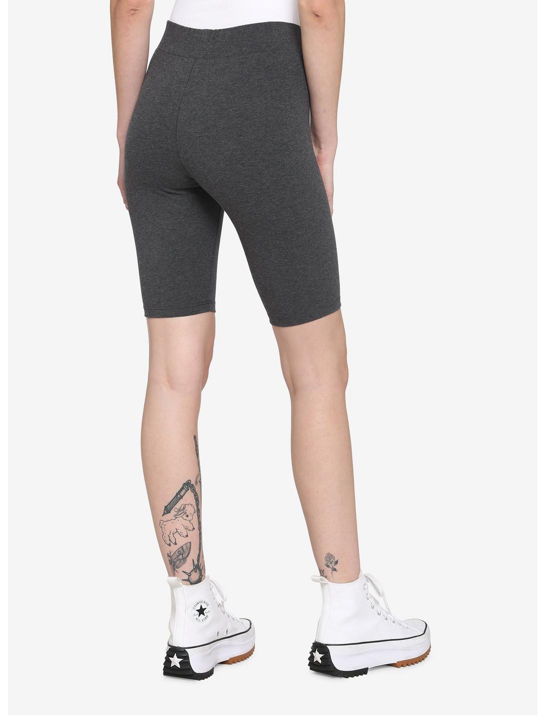 HUNIVERS Charcoal Grey 9 Inch Inseam Bike Shorts 4 HUNIVERS Charcoal Grey 9 Inch Inseam Bike Shorts - Image 2