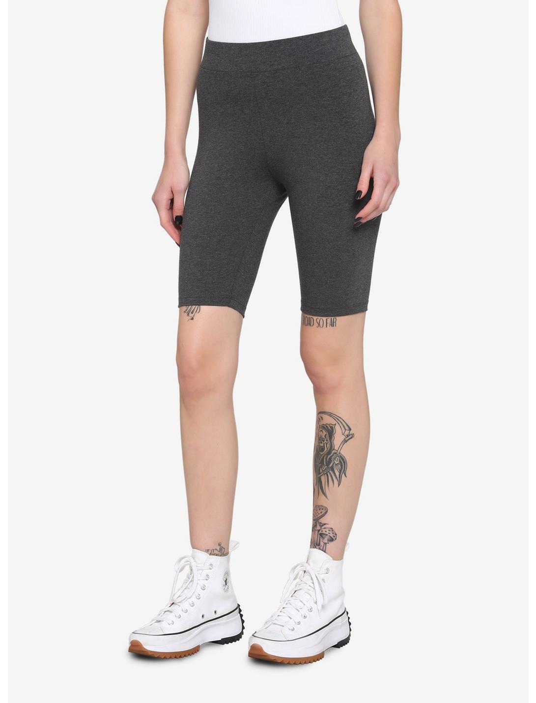 HUNIVERS Charcoal Grey 9 Inch Inseam Bike Shorts 3 HUNIVERS Charcoal Grey 9 Inch Inseam Bike Shorts