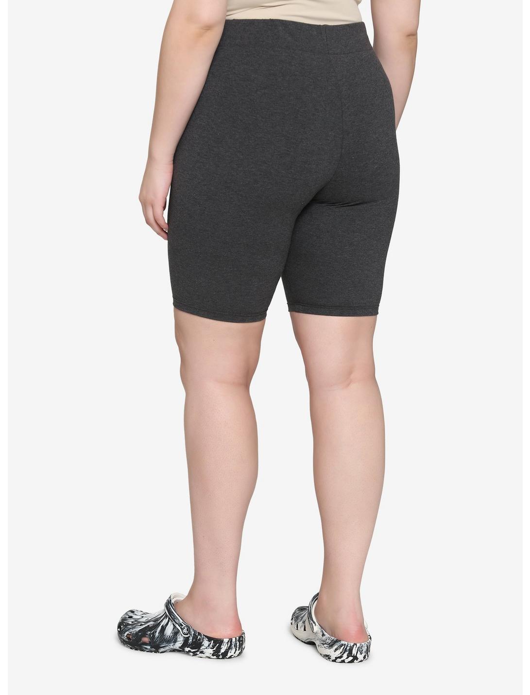 Charcoal Grey 10 Inch Inseam Bike Shorts Plus Size HUNIVERS Charcoal Grey 10 Inch Inseam Bike Shorts Plus Size -transcendentactive shop 18635888 av1