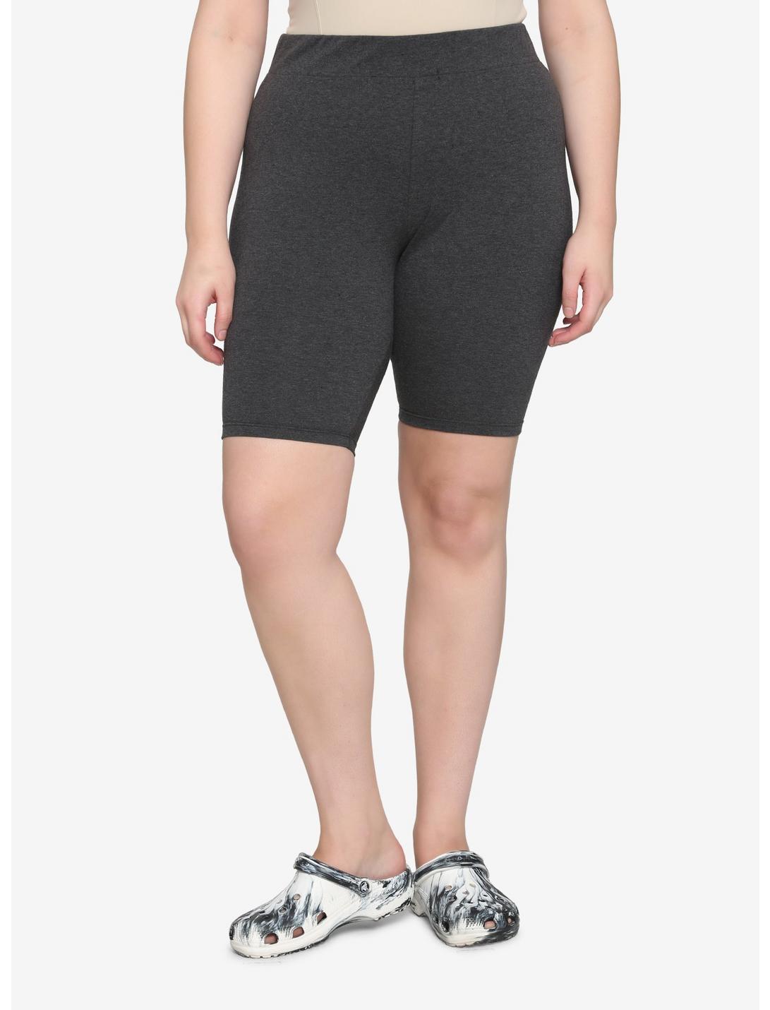 Charcoal Grey 10 Inch Inseam Bike Shorts Plus Size HUNIVERS Charcoal Grey 10 Inch Inseam Bike Shorts Plus Size -transcendentactive shop 18635888 hi