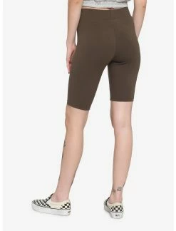 HUNIVERS Olive 9 Inch Inseam Bike Shorts -transcendentactive shop 18635895 av1