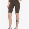 HUNIVERS Olive 9 Inch Inseam Bike Shorts