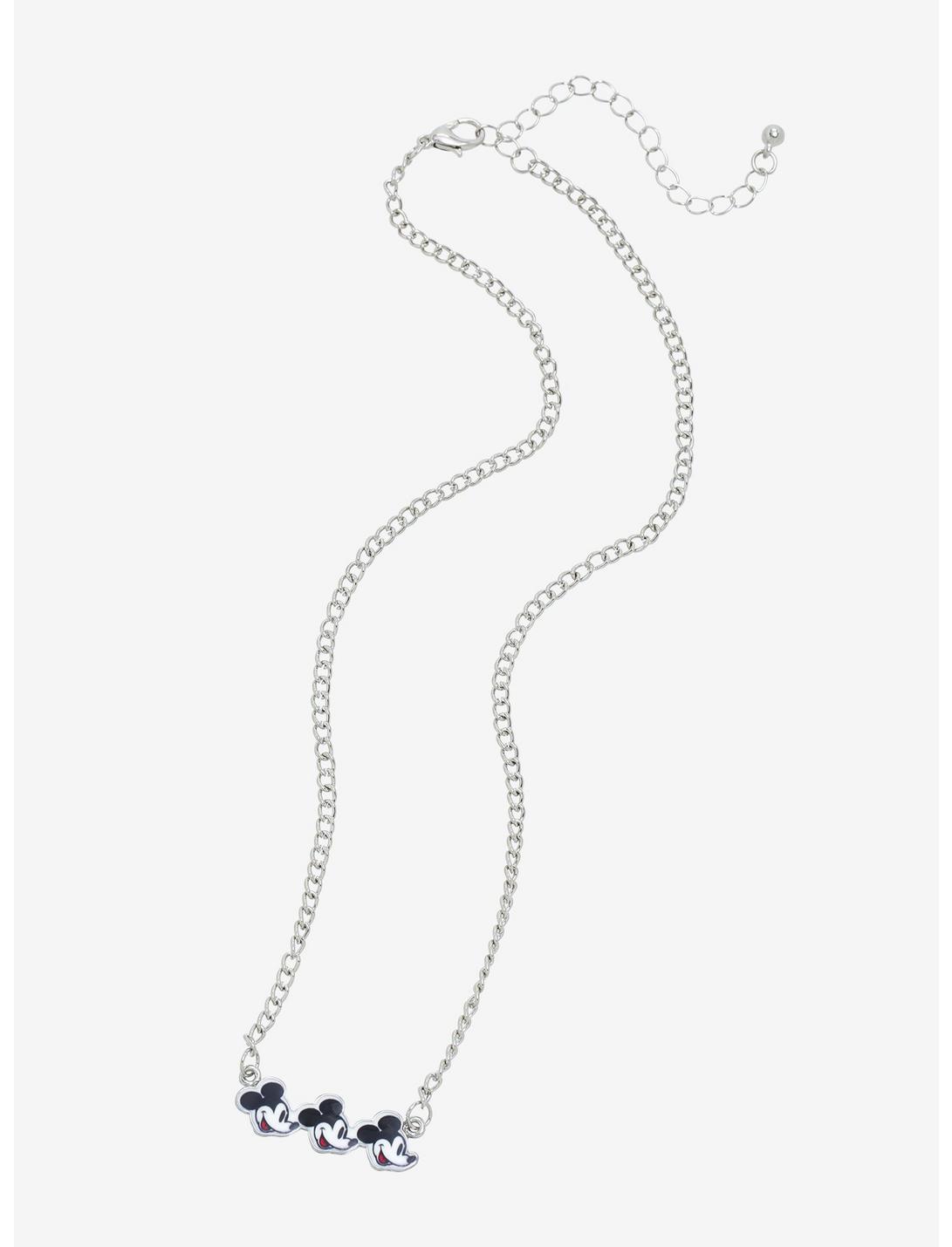 Disney Mickey Mouse Faces Necklace HUNIVERS Disney Mickey Mouse Faces Necklace -transcendentactive shop 18636625 av1
