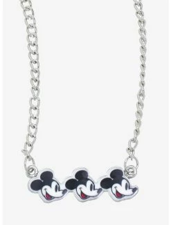 HUNIVERS Disney Mickey Mouse Faces Necklace