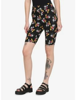 HUNIVERS Disney Mickey Mouse Poses Bike Shorts