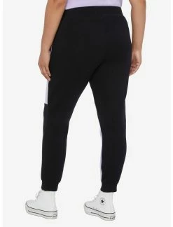 HUNIVERS Kuromi Fortune Teller Color-Block Sweatpants Plus Size -transcendentactive shop 18647474 av2