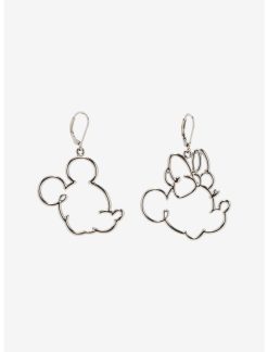 HUNIVERS Disney Mickey Mouse & Minnie Mouse Hoop Earrings Her Universe Exclusive