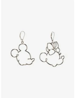 HUNIVERS Disney Mickey Mouse & Minnie Mouse Hoop Earrings Her Universe Exclusive